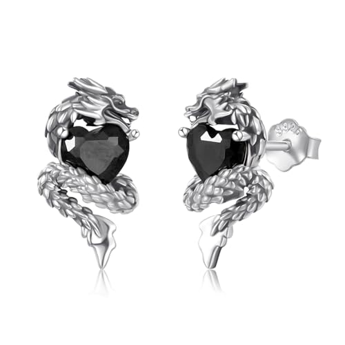Boucles d'oreilles dragon femme argent à porter au quotidien