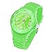 Taffstyle Armbanduhr Silikon Analog Quarz Uhr Farbige Sport Sportuhr Damen Herren Kinder Unisex 39mm Grün