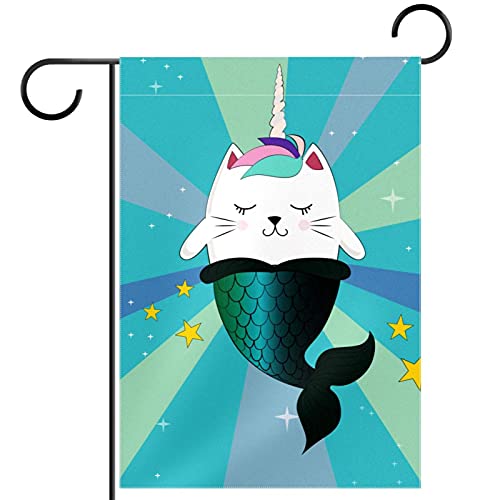 Drapeau licorne bleue de bienvenue pour embellir votre cour au fil des saisons