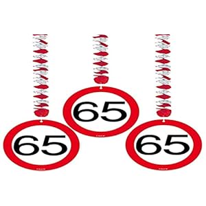 Folat 05136 – Rotorspirale – Verkehrszeichen – 3 STK. – Zahl: 65