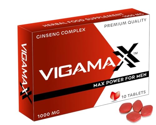 VIGAMAX 1000mg | 10 Tablets | 100% Natural Herbal Performance Supplement for Men UK, Extra Strong | Last Longer | Energy and Stamina Support | Ginseng Complex - Image 2