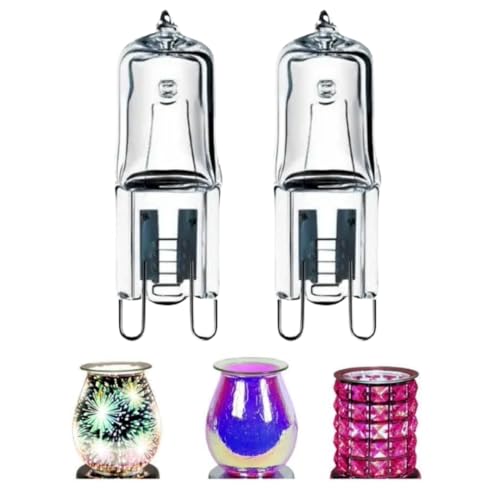 Kanta 40W G9 220V Halogen Bulb Bulbs Touch Aroma Lamp Lamps Electric Oil Burner - Pack of 2 - Warm White