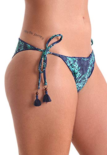 Calcinha Biquíni Avulso Ripple Vertical Garden - Estampa Azul Marinho Vertical Garden - GG