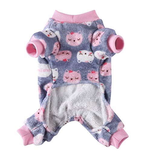 XIAOYU Halloween Pet Clothes Christmas Fuzzy Velvet Doggie Coat Dog Pajamas Pet Cold Weather Clothes Cat Apparel - Image 2