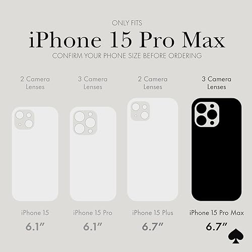 Coque iPhone 15 Pro Max Case-Mate Kate Spade Wavy Nightfall Chic et Robuste - 2