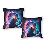 Fundas de Almohada para exploración del Universo Interior, Cojines para sofá, Coche o Sala de Juegos, 40 x 40 cm.