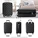BEIBYE Zwillingsrollen 2066 Hartschalen-Koffer: 15 Farben, ABS-Kunststoff, Zahlenschloss mit Doppelreißverschluss, Exklusive Innenausstattung und umfangreiche Funktionen(Schwarz, M)