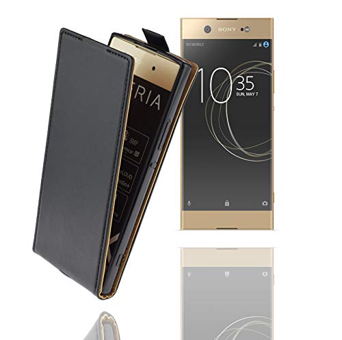 Favory Premium Flip Hülle Etui Tasche Schutzhülle für Sony Xperia XA1 Plus Hülle