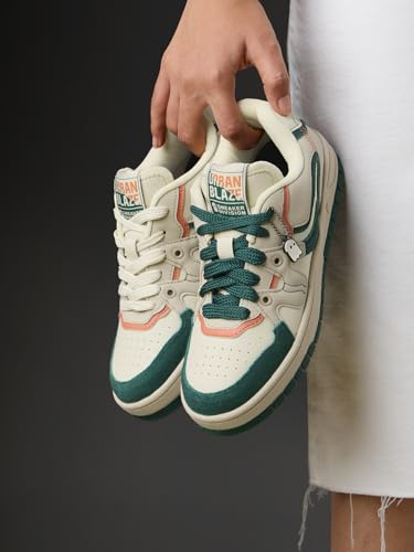 Image of The Souled Store Urban Blaze: Women and Girls Colorblocked Lace Up Low Top Stylish Sneakers with Flexibility & Comfort