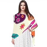 Bufanda de gasa ligera, suave, transparente, larga, para todas las estaciones, diseño de calavera, Varios colores