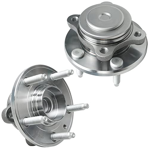 Image of Detroit Axle - FWD Pair Rear Wheel Bearing and Hubs Assembly for Ford Taurus /Taurus X 2008-2009, Five Hundred /Freestyle 2005-2007, Mercury Sable 08-09 Montego 05-07, 5 Lugs, Set of 2