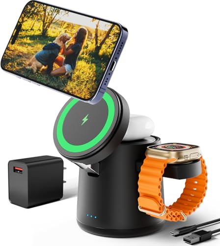 Portable Fast Wireless Charging Station for Apple Devices