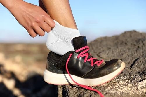 Sof Sole Women’s Bamboo Cushioned Performance No-Show Athletic Sock With Heel Tab, Multi-Pack (6-Pair) #TOP4