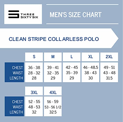 Three Sixty Six Collarless Golf Shirts For Men - Men’s Quick Dry Polo Shirt - 4-Way Stretch & Upf 50 Silver Grey #TOP5