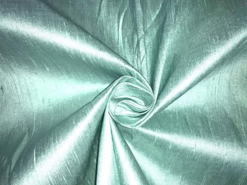 Soie Dupioni couleur menthe MM127 tissu texturé pour structurer un bustier rigide sans s'affaisser