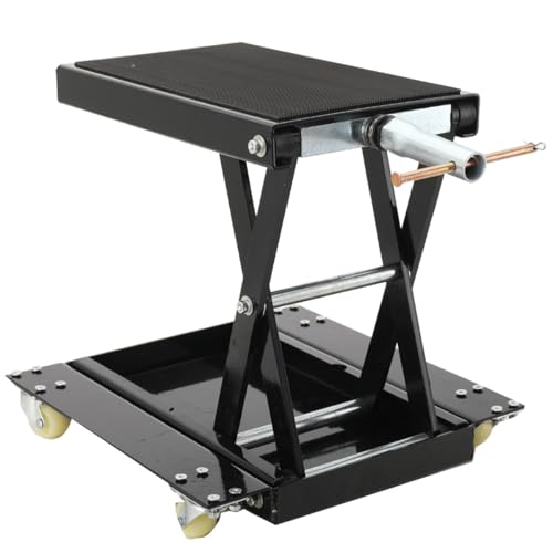 NICCOO Motorradheber Motorradhebebühne Höhenverstellbarer 12cm-39cm Hebescheren-Mittelständer Motorradständer 1100lbs / 500kg Kapazität Für Motorrad Reparatur und Wartung