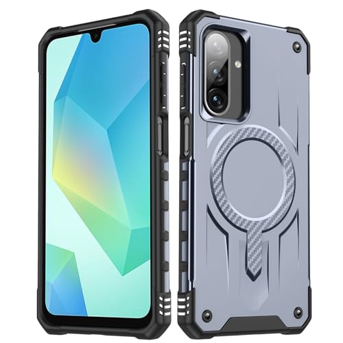 Samsung Galaxy A16�P�[�X�Ή��A�N���V�b�N�n�C�u���b�h�}�O�l�b�g���g�ѓd�b�P�[�X�A�X�����ȑϏՌ��W�������ی�V�F���J�o�[�A���h�~�o�b�N(Gray)