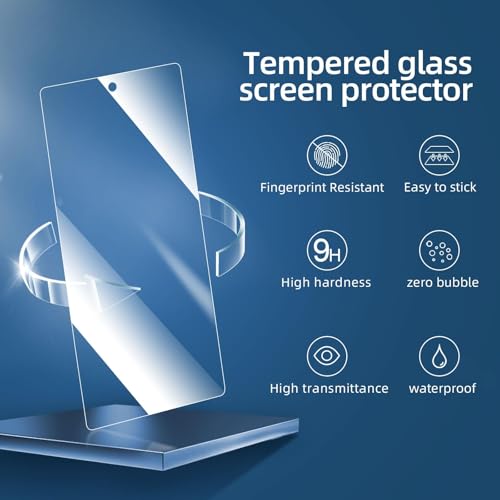 Image of NEW'C for Google Pixel 7a Screen Protector Tempered Glass Bubble Free