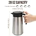 GearRoot 28oz Thermal Coffee Carafe Insulated Coffee Pot, Small Stainless Steel Coffee Carafes For Keeping Hot, Double Walled Insulated Vacuum Flask Pot for Tea Hot Water Coffee Beverage