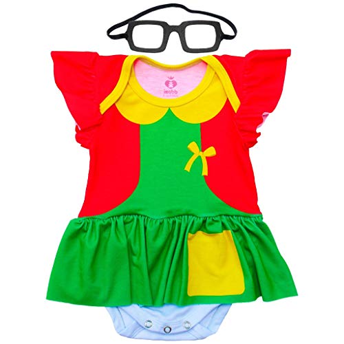 Isabb Baby Girls Baby Bodysuit Fantasia Chiquinha - 4 To 6 Months (M) Multicolored/Stamped