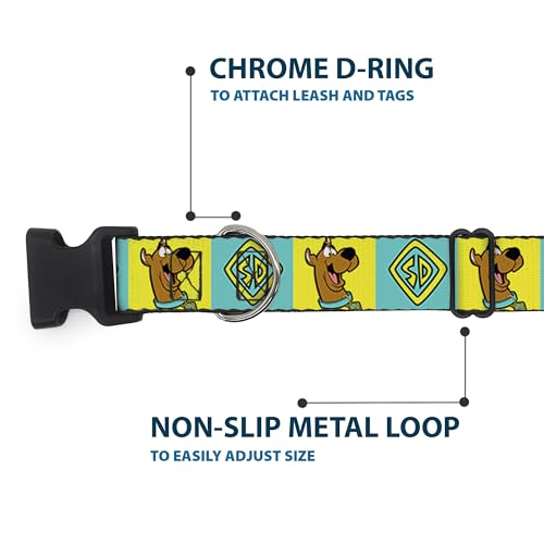 Collier pour Chien Scooby Doo Robuste avec Boucle Clip Facile Ajustable