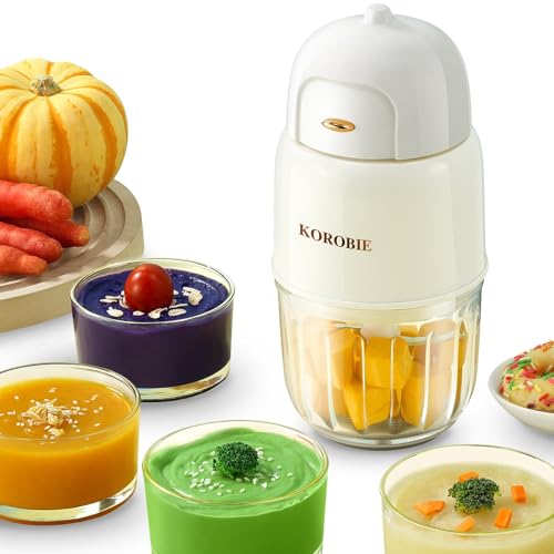 Baby Food Maker - Baby Food Processor for Baby Food, Fruit, Vegatable, Meat, Baby Food Puree Maker Make Fresh and Nutritious Meals for Your Little One (CA White) by KOROBIE - Used condition - CA$24.87
