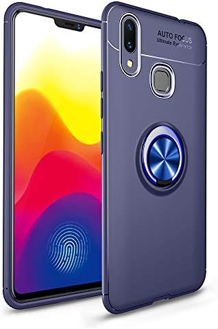 Avalri Xiaomi Redmi Note 6 Case, Thin Soft Full Protective 360 Degree Rotating Ring Kickstand Cover with Magnetic Car Mount for Xiaomi Redmi Note 6/Redmi Note 6 Pro (Blue)