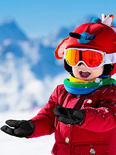 SATINIOR 2 Pairs Kids Thick Ski Gloves Winter Warm Snow Gloves for Child4