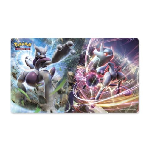 Pokémon - Tapis de jeu Mega Mewtwo X et Y - JEU - Pour enfants et adolescents - Inclut une carte - Jouet et jeu