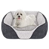 Siooko Small Dog Beds for Small Dogs Machine Washable Rectangle Puppy Bed with Anti-Slip Bottom, Sof