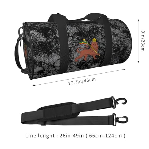 Lion of Judah Emblem of The Convertible Garment Bag with Shoulder Strap, Carry on Garment Duffel Bag for Men Women - Rolling Foldable for Travel Luggage Bags (Black)3