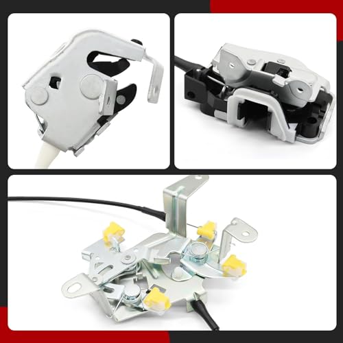 Image of Nakkaa 2Pcs Door Cable Latch Lock Latch Set Upper Rear Left Right Compatible with 250 350 450 550(Fit F Series) 1999-2007 6C3Z28264A01A 6C3Z28264A00A Driver Passenger Side Door Lock Actuator