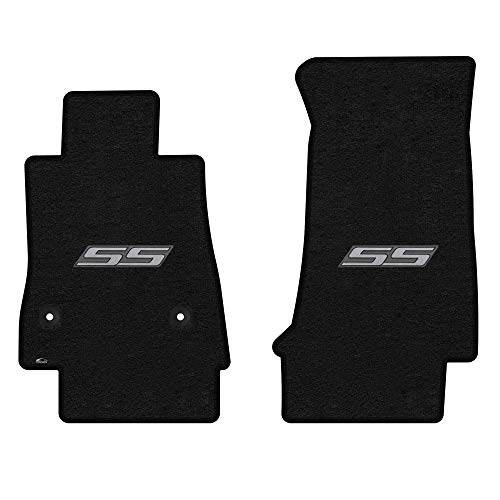 Lloyd Mats Heavy Duty Carpeted Floor Mats For Chevy Camaro Mats 2016-On (Charcoal, Front Mats - Ss Silver Emblem) #TOP22
