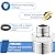 Carvedexquisitely Rv Faucet Adapter,NPT 1/2" to Compression 3/8" Reducer Faucet Supply Line Adapter,Stainless Steel 304 Compression Fitting for RV Kitchen Plumbing 2 Pack