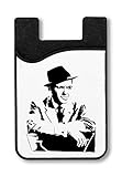 Gute Qualität Frank Sinatra Famous American Singer Black Artwork Kreditkarteninhaber für Smartphone
