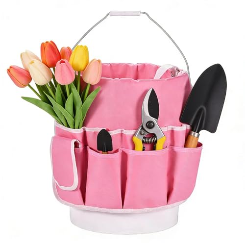 Sac à outils de jardinage robuste en toile durable et finitions soignées - 2