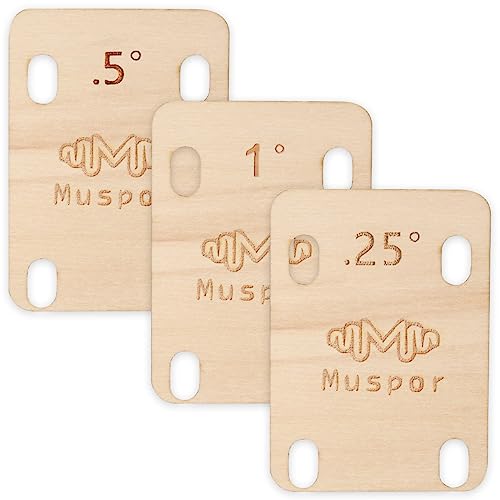 3pcs Solid Maple Wood Guitar Neck Shims