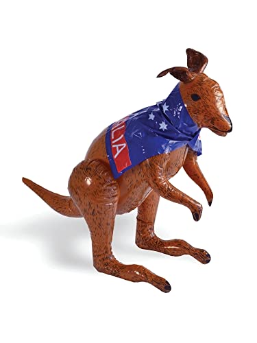 Inflatable Costumes IJ034 Inflatable Kangaroo | Brown and Blue | Pack of 1, One Size