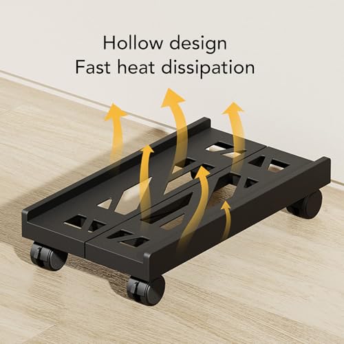 Soporte móvil ajustable para torre de computadora, soporte con ruedas con freno, compatible con la mayoría de CPUs, ideal para oficina y estudiantes miniatura 6