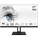 Produktbild MSI PRO MP271APDE 69 cm 27 Zoll Office LED Monitor Full-HD, 100Hz, IPS Panel, Rahmenloses Design, HDMI, Displayport, Schwarz