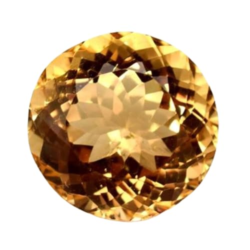 Citrine naturelle ronde 16mm pour remplacer une pierre perdue ou rénover un vieux pendentif