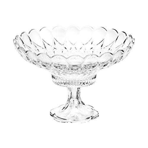 Fruteira de Cristal com Pé Wolff Transparente