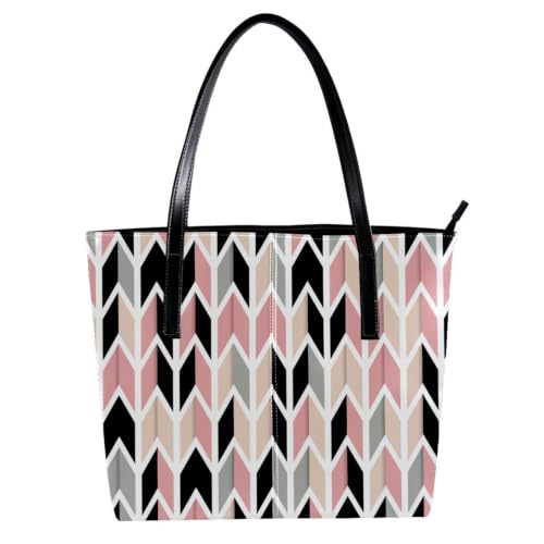 Sac de travail fourre-tout pour femme spacieux et graphique rose