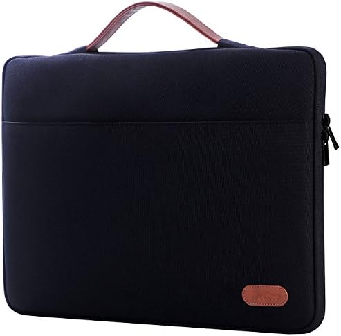 ProCase 14-15.6 Inch Laptop Sleeve Case Bag for MacBook Pro 16, Carrying Brief Case Handbag for 14" 15" 15.6" Samsung Sony ASUS Acer Lenovo Dell XPS HP Toshiba Chromebook -Light Grey