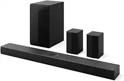 Home Theater Soundbar LG Dolby Atmos, 500W RMS, 5.1.1 Canais, DTS X, Caixas Traseiras, AI Sound Pro, WOW Sinergy, Bluetooth 5.1, HDMI - S70TR