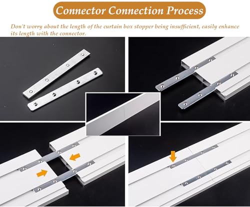 Fixation au plafond pour rail de 1,1 m rigide et coulissement fluide
