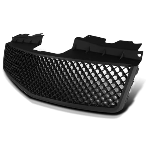 Spec-D Tuning Front Hood Grill Grille Matte Black Compatible with 2003-2007 Cadillac Cts V