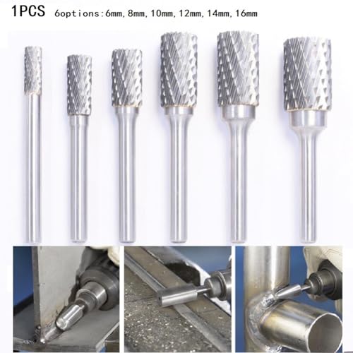 Drehspitzen-Frässtifte, Schleifer, Hartmetall-Rotationsfeile, Fräsen, Metall, Schleifschneider, Fräskopfbohrer, 6 mm Schaft, Schweißfugenreinigung (6 mm)