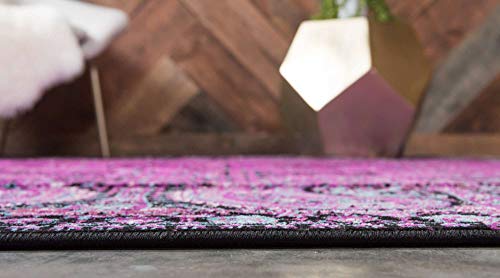 Image of Unique Loom Imperial Collection Modern Traditional Vintage Distressed Lilac Area Rug (4' 0 x 6' 0)