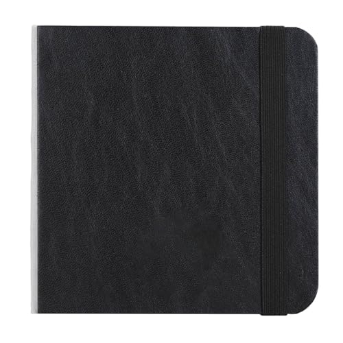Onythral Watercolor Sketchbook, 300gsm Pocket Watercolor Journal 10x10cm, 30 Sheets Fine Grain Paper for Daily Art Journaling Quick Sketches Travel Artists and Students (Black) - Image 6